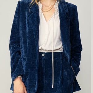 Current Air Blue Corduroy Blazer